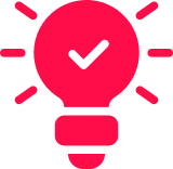 Ícono de foco representando estrategia de contenidos